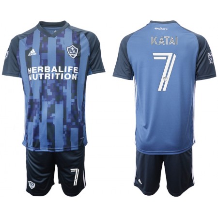 Los Angeles Galaxy Fotbollströjor Katai 7 Barn Borta tröja 2020/21 Kortärmad